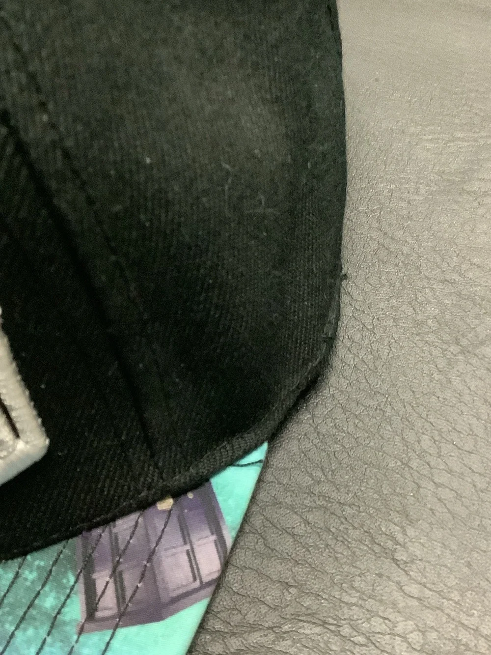 Doctor Who Black Snapback Hat with Galaxy Brim